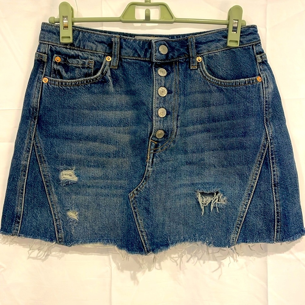We the Free by Free People Denim Skirt - Picture 2 of 3
